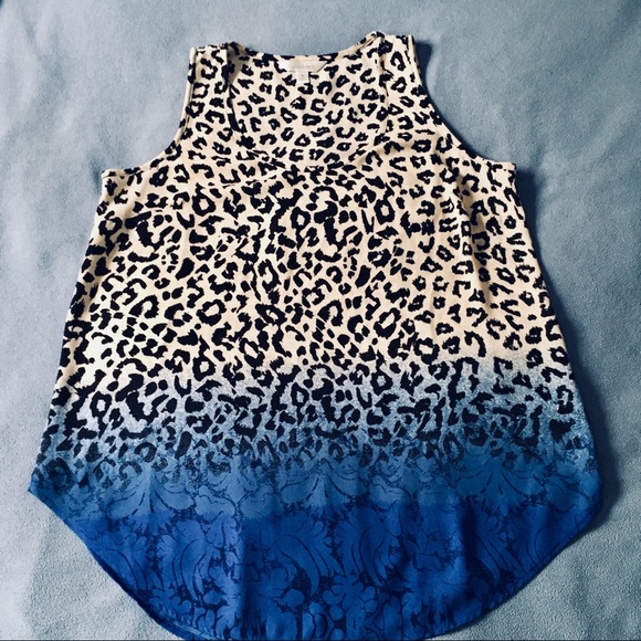 Charming Ombré Cheetah Print Sleeveless Top Size S - Picture 5 of 6